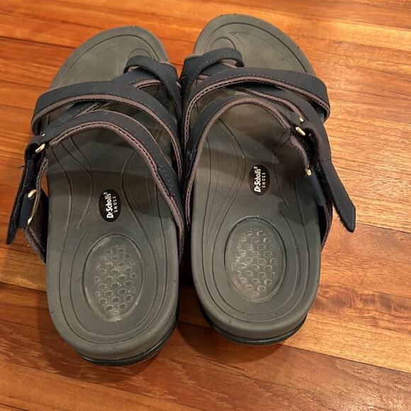 Dr. Scholl’s Navy Sandals Slip On Slides size 7 - Picture 3 of 6